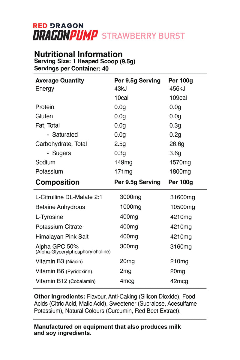 Base Nutrition | Dragon Pump Non-Stim