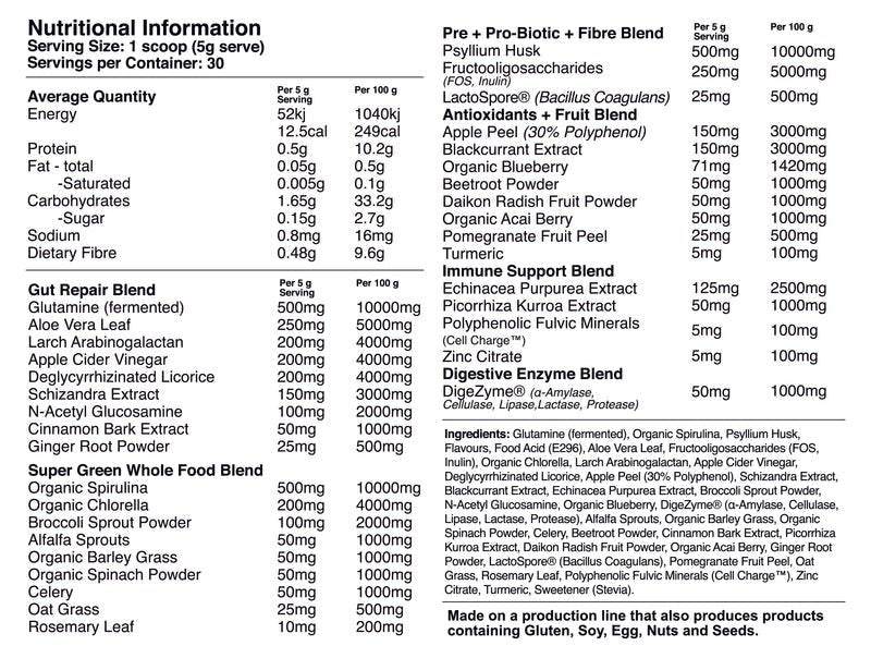 Base Nutrition | Greens Gut + Immunity