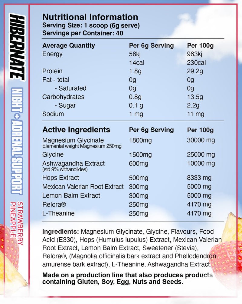 Base Nutrition | Hibernate Night Support