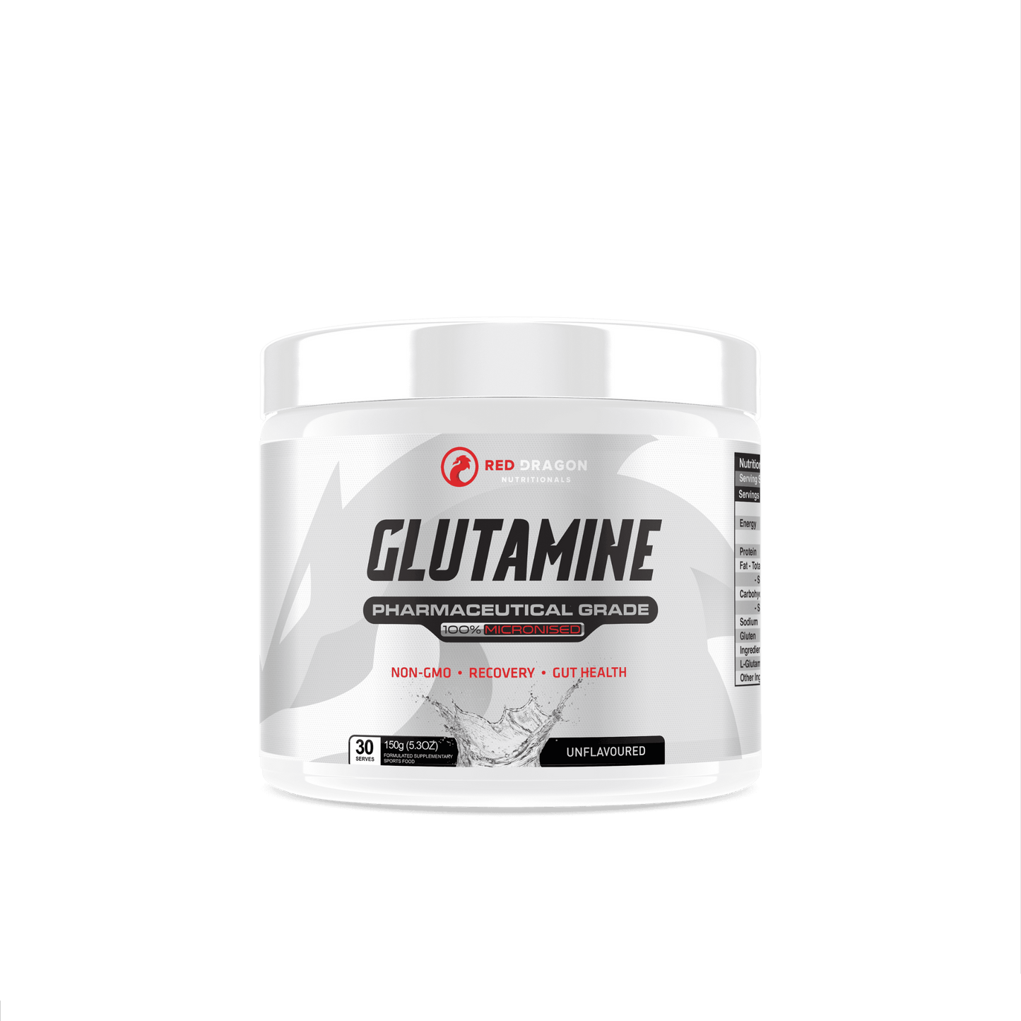 L - Glutamine by Red Dragon Nutritionals | Base Nutrition