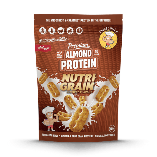 Nutri Grain Almond Protein by Macro Mike x Kellogg's | Base Nutrition