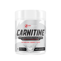 Red Dragon Acetyl L-Carnitine tub – stimulant-free fat metabolism and energy support supplement.