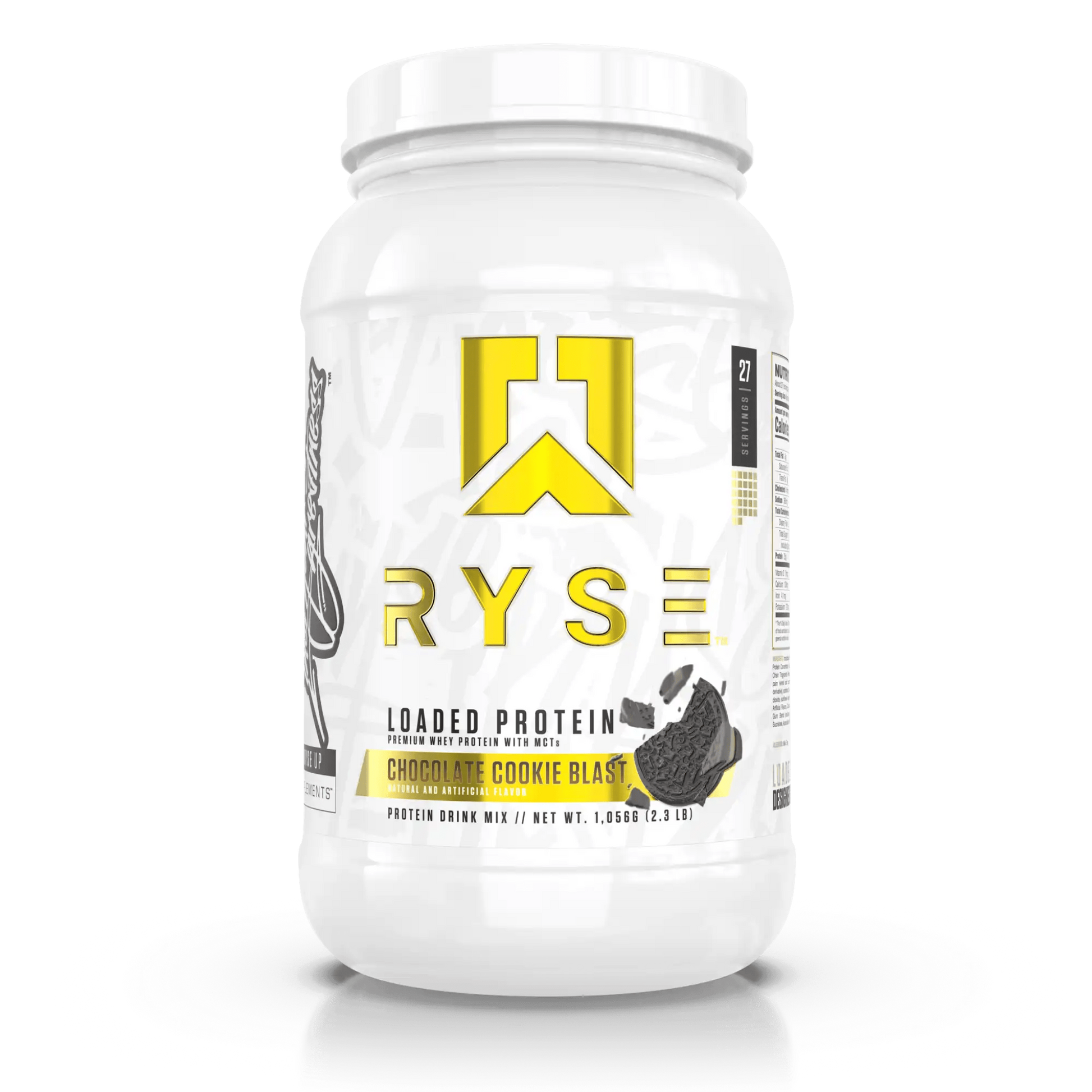 RYSE Loaded Protein in Choc Cookie Blast (2lb) is a high-quality whey protein powder featuring 25g of premium whey isolate with added prebiotic fibre and MCTs to support muscle recovery, gut health, and performance.