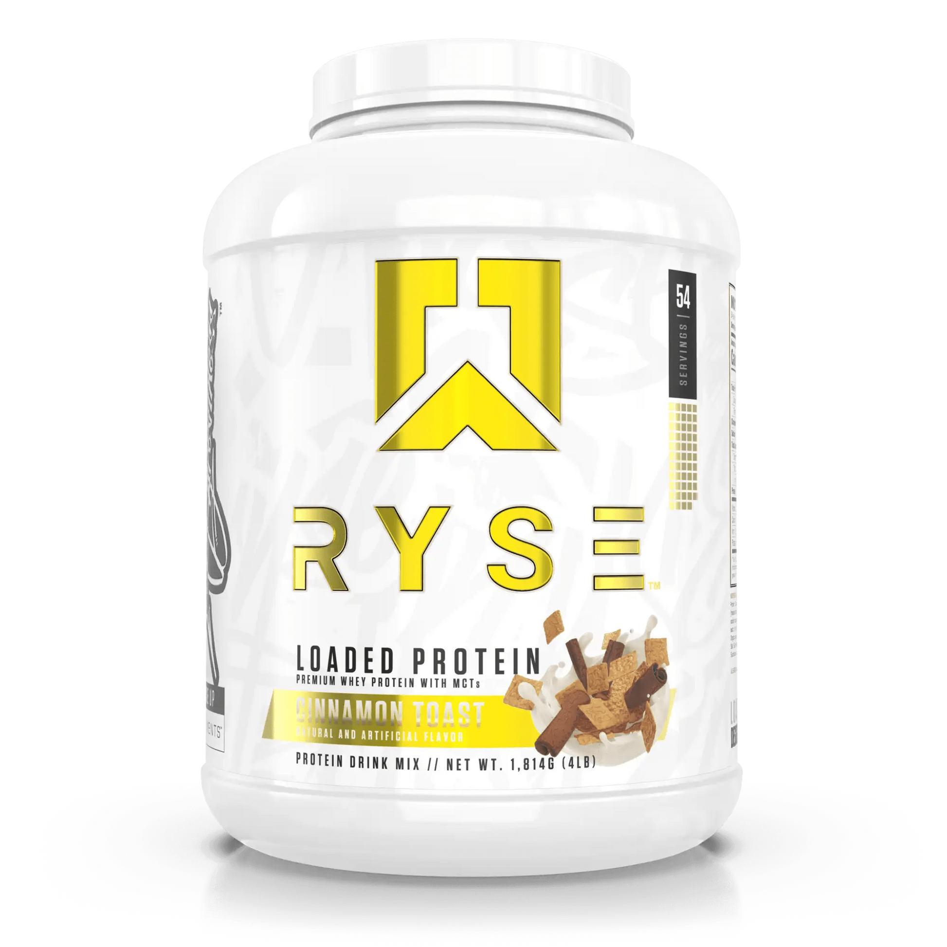 RYSE Loaded Protein in Cinnamon Toast (4lb) is a high-quality whey protein powder featuring 25g of premium whey isolate with added prebiotic fibre and MCTs to support muscle recovery, gut health, and performance.