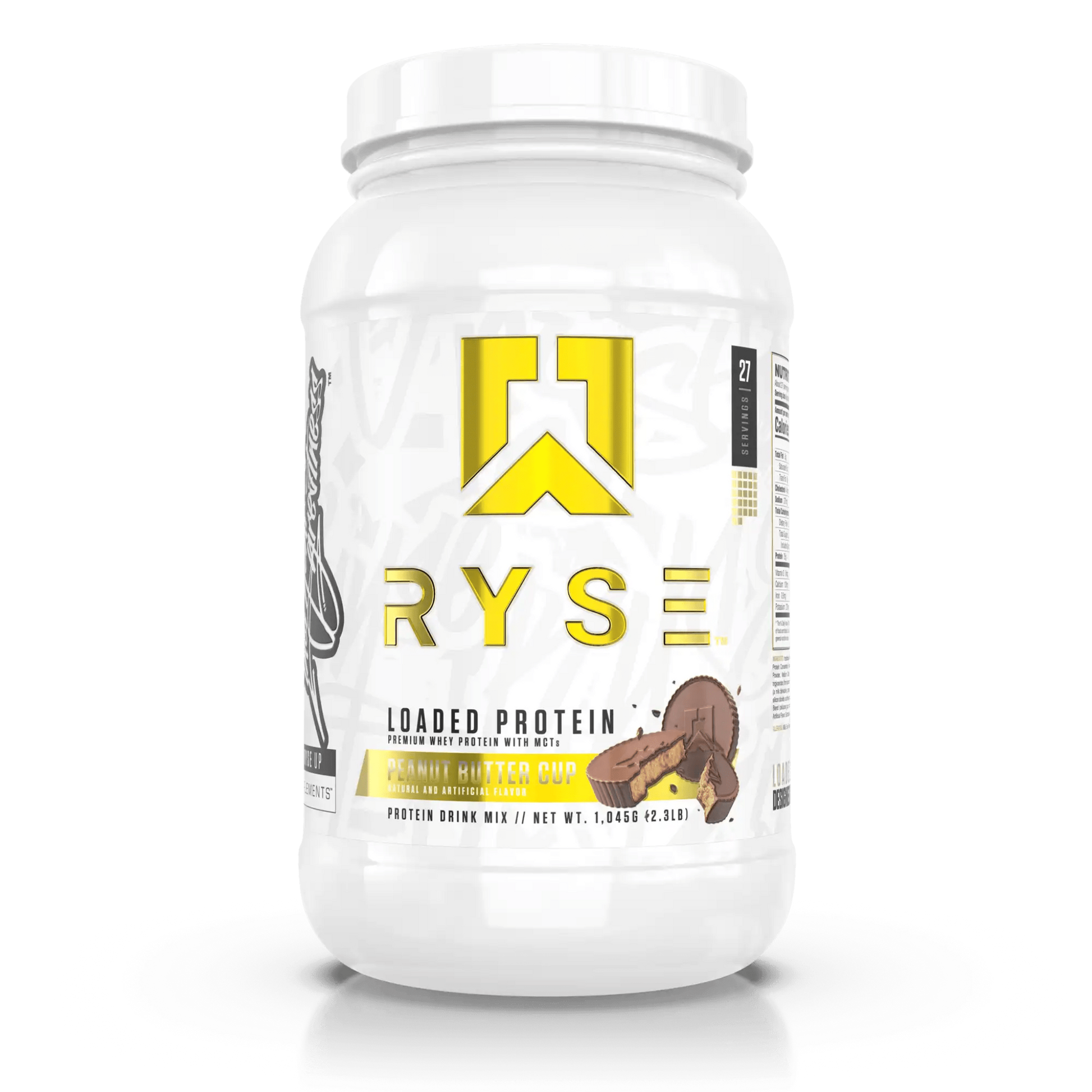 RYSE Loaded Protein in Peanut Butter Cup (2lb) is a high-quality whey protein powder featuring 25g of premium whey isolate with added prebiotic fibre and MCTs to support muscle recovery, gut health, and performance.