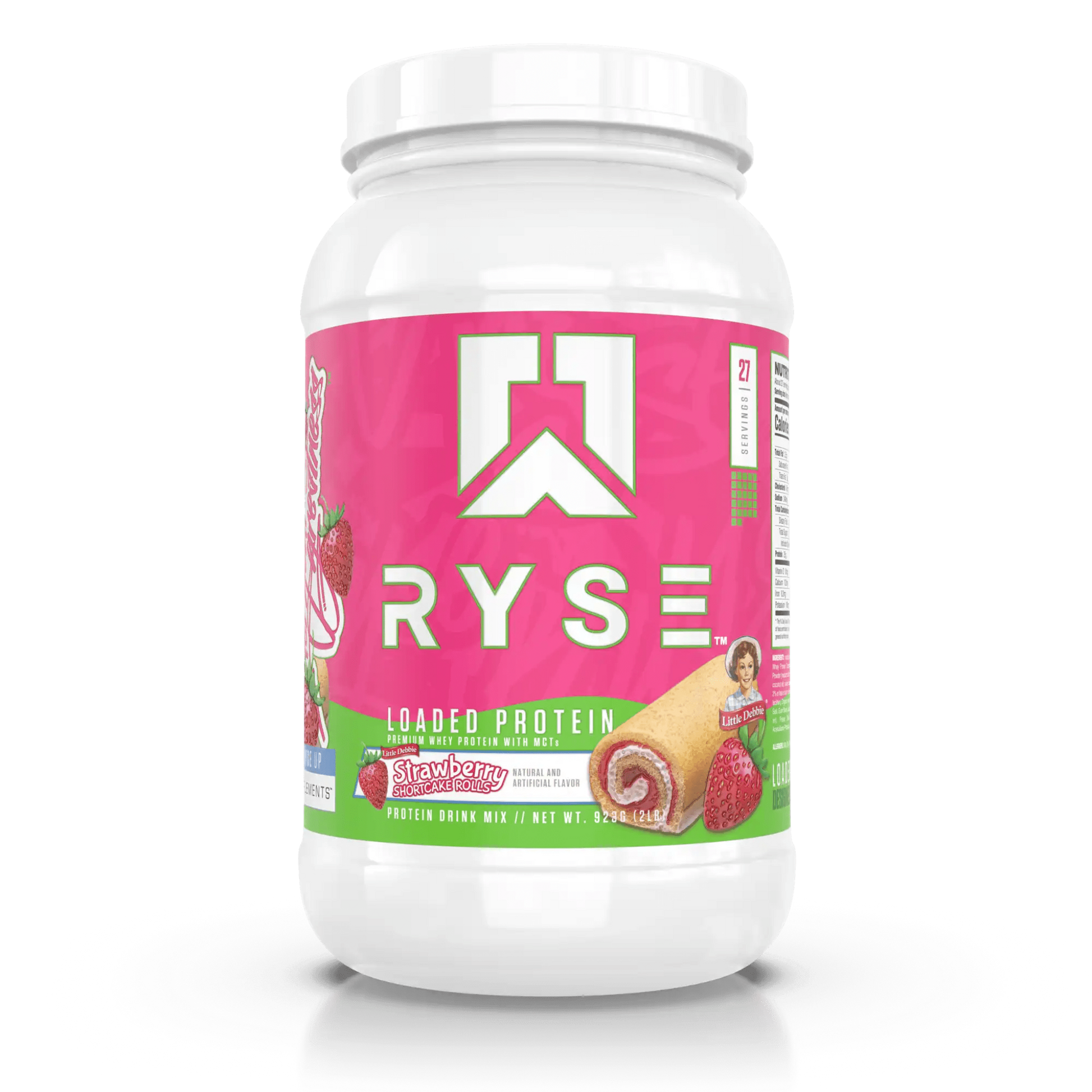 RYSE Loaded Protein in Strawberry Shortcake (2lb) is a high-quality whey protein powder featuring 25g of premium whey isolate with added prebiotic fibre and MCTs to support muscle recovery, gut health, and performance.
